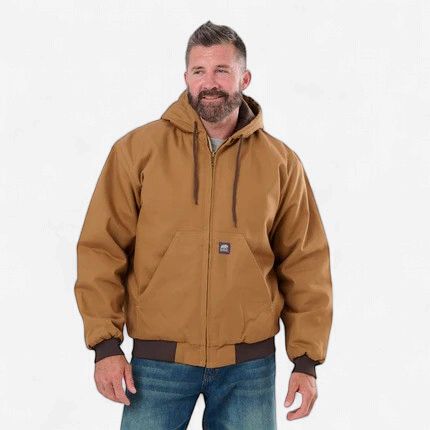 Berne Men's Heritage Duck Hooded Active Jacket