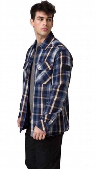 CAT Heavy Weight Overshirt, Colour: Detroit Blue-Rainforest, Size: M