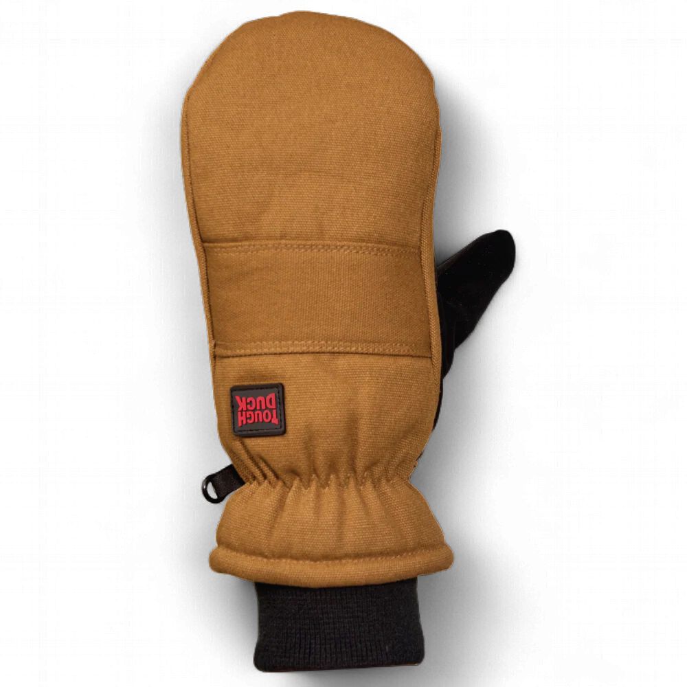 Tough Duck Cold Weather Mitt Waterproof Lining, Colour: Brown, Size: Medium