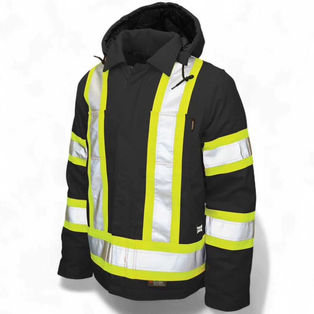 Tough Duck Duck Safety Jacket - S457, Colour: Black, Size: XSmall