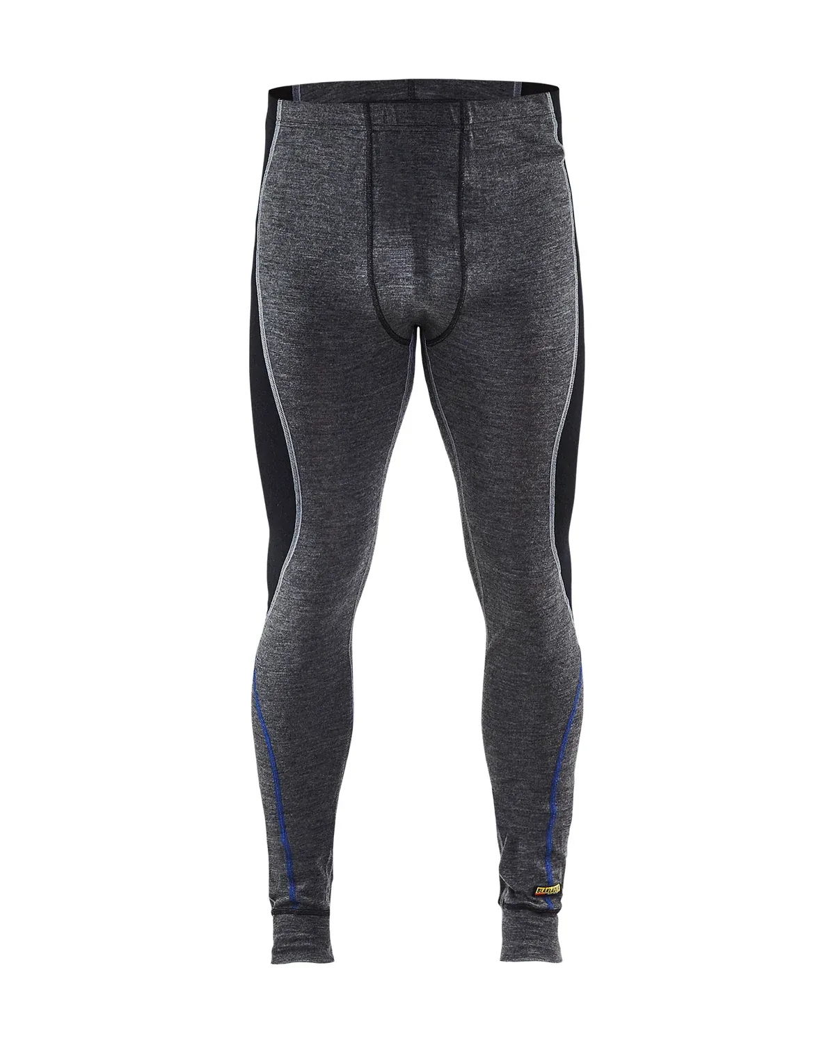 Blaklader Merino Wool Base Layer Bottoms, Colour: Grey/Black, Size: S