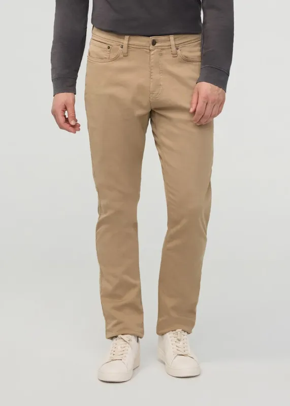 DUER No Sweat Relaxed Taper Pants - Desert Khaki