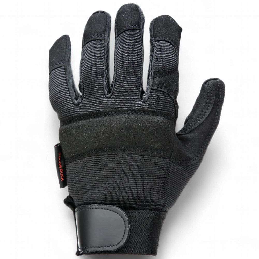 Tough Duck Precision Fit Grip Glove, Colour: Black, Size: Medium