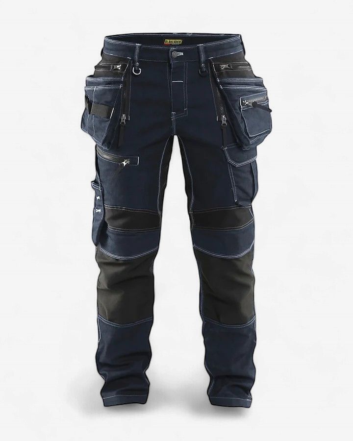 Blaklader Craftsman Trousers, Colour: Navy Blue/Black, Size: C48