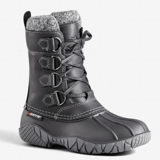 Baffin Yellowknife Cuff Women Boot, Colour: Black, Size: 7