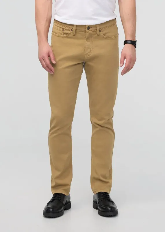 DUER No Sweat Relaxed Taper Pants - Camel