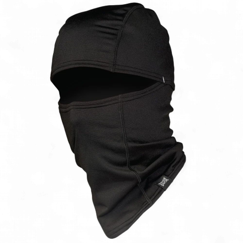 Tough Duck Reflective Stripe Hard Hat Balaclava, Colour: Black, Size: O/S