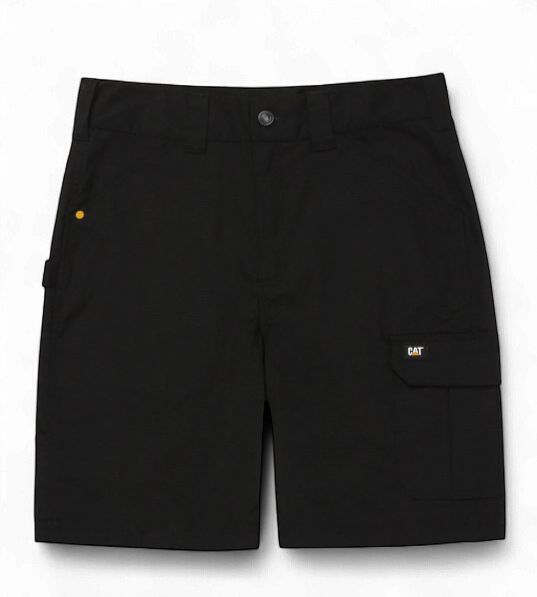 CAT Men's Ripstop Work Short, Colour: Black, Size: 30