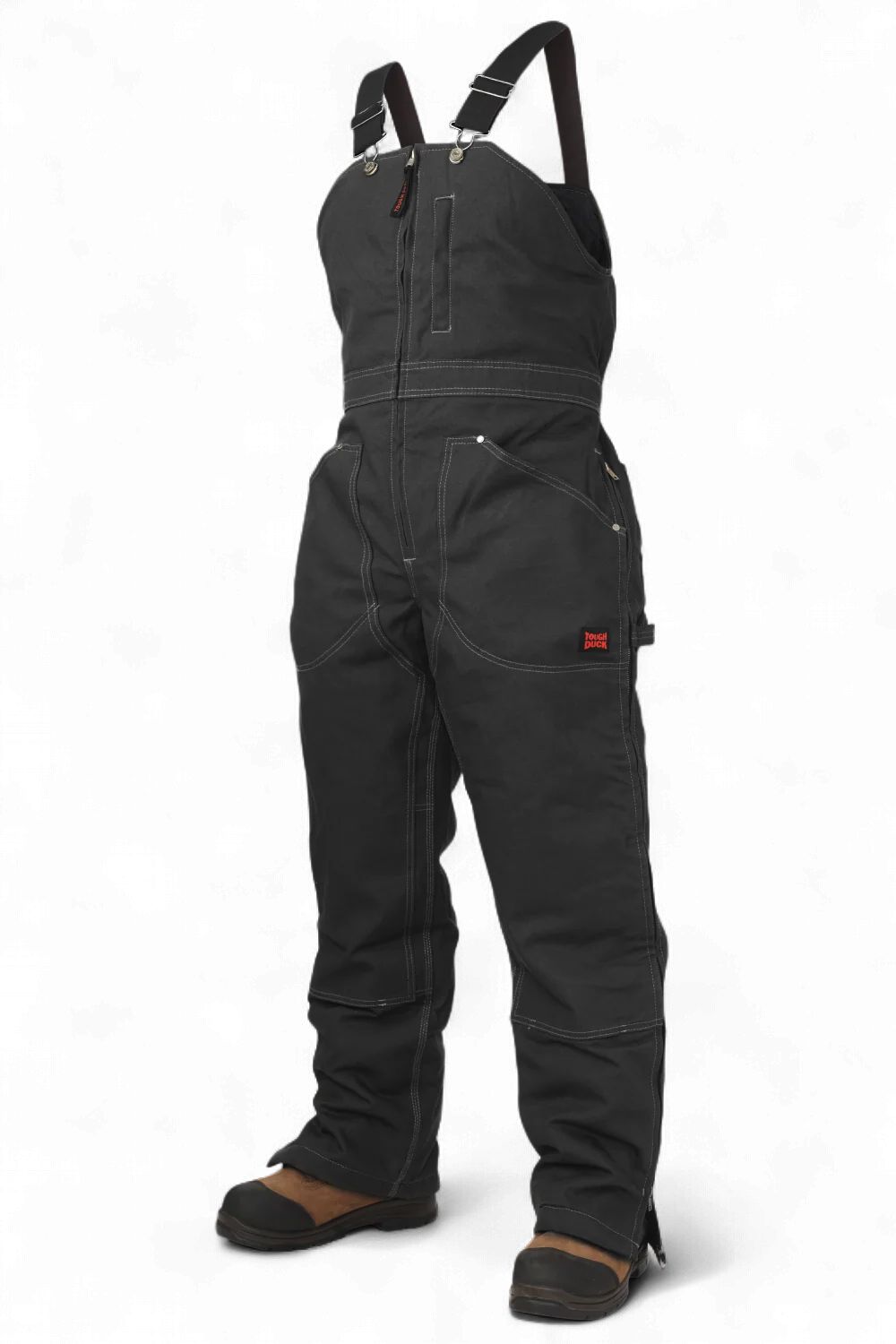 Tough Duck Women's Insulated Duck Bib Overall - WB09, Colour: Black, Size: XSmall