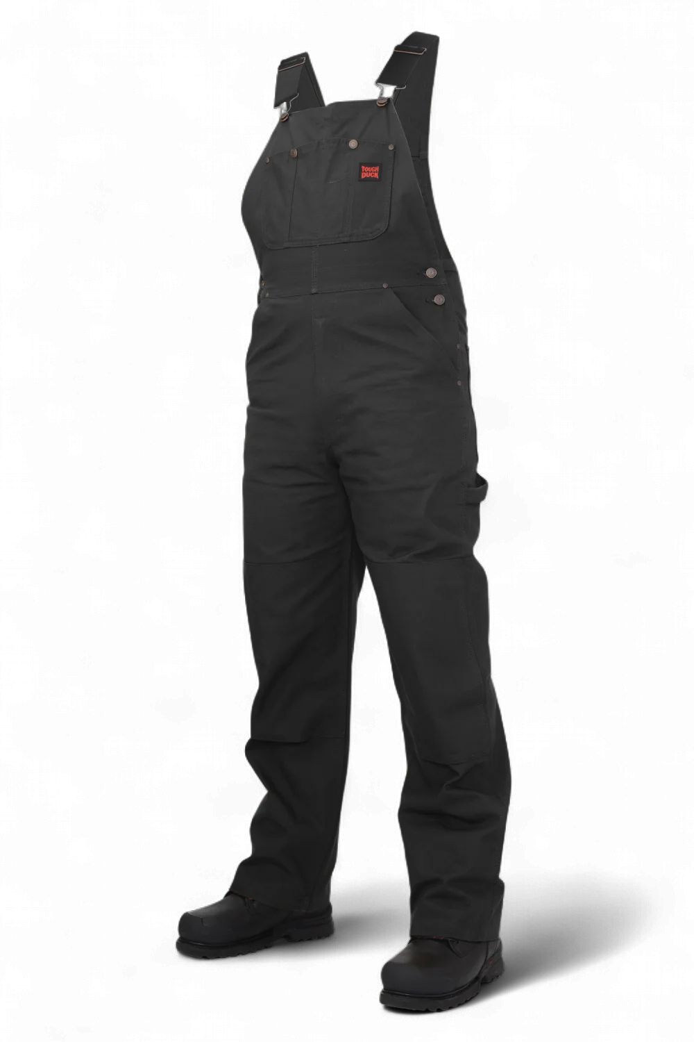 Tough Duck Unlined Bib Overall - I198, Colour: Black, Size: Small