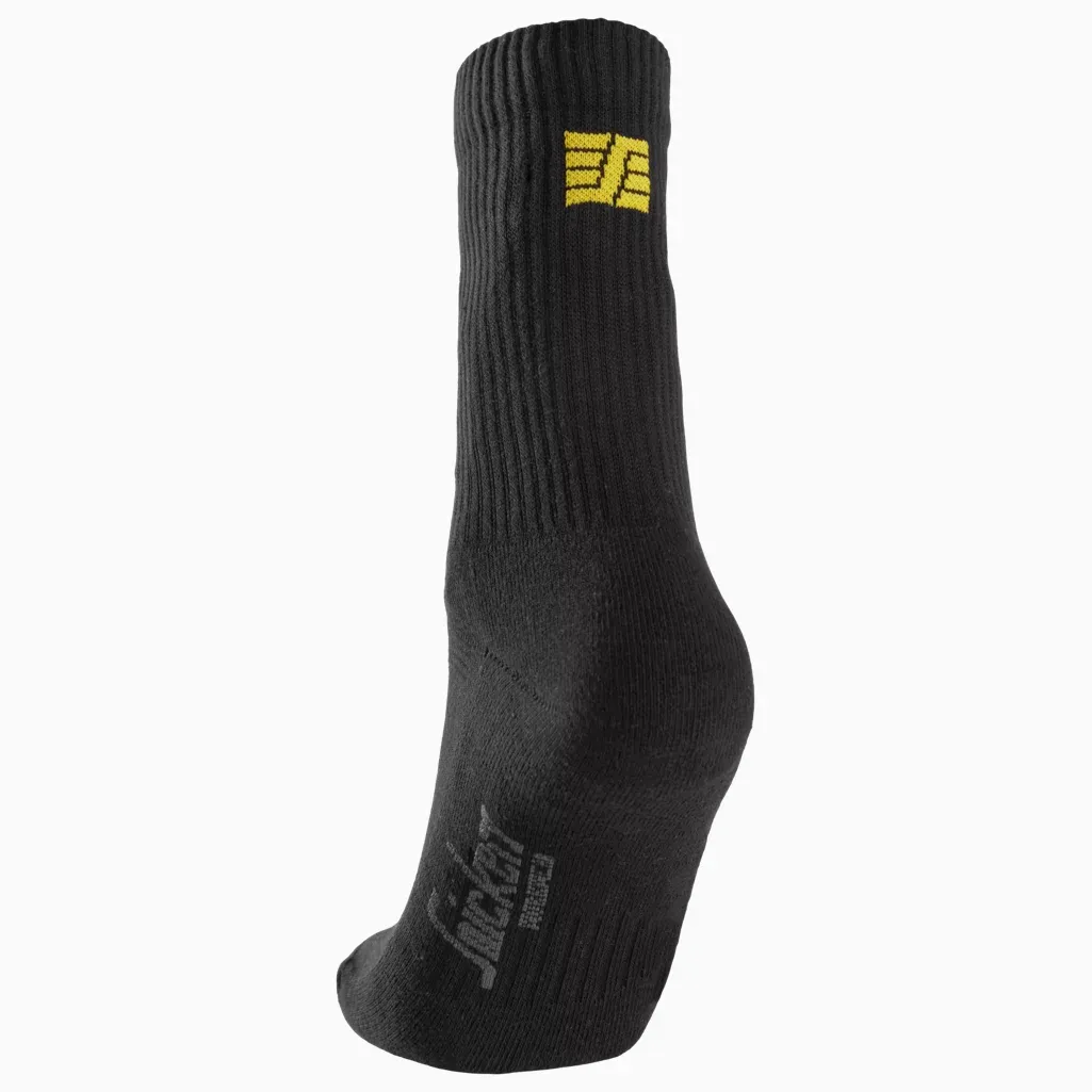Snickers Cotton Socks 3-Pack, Colour: Black, Size: 37-40
