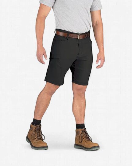 Berne Lightweight Flex Pro Short, Colour: Black, Size: 32