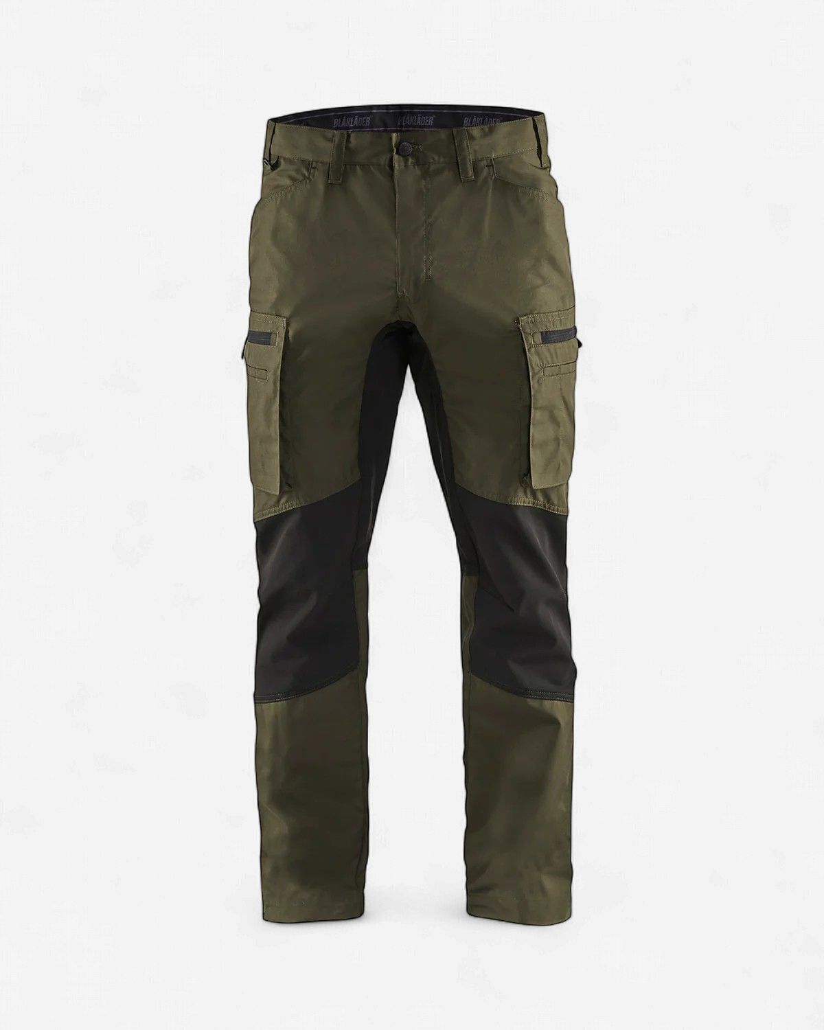 Blaklader Stratus Lite Stretch Pants - Dark Olive Green, Colour: Dark Olive Green/Black, Size: 30X30