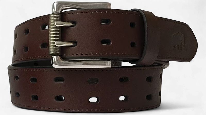 Berne Double Prong Genuine Leather Belt