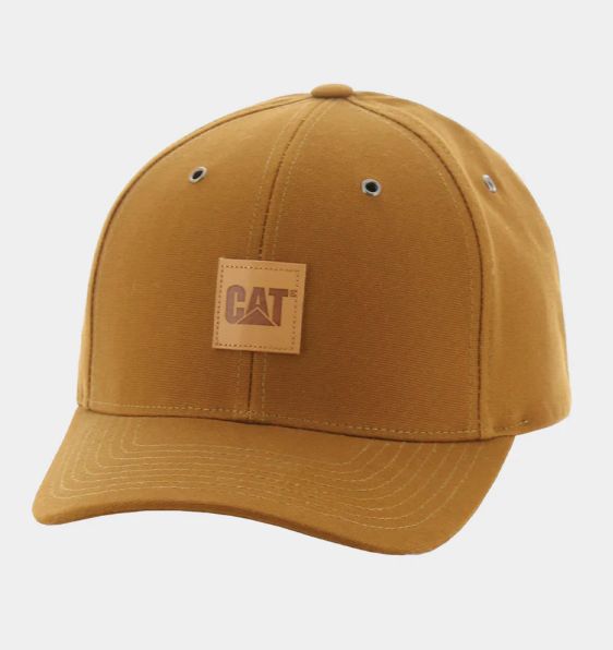 Cat Leather Patch Cap