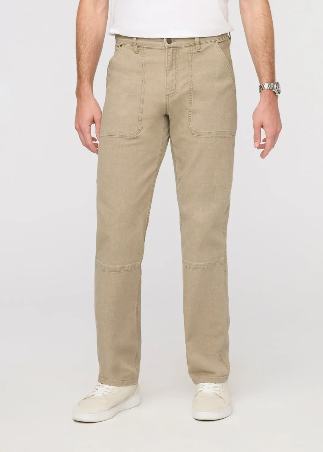 DUER Stretch Canvas Utility Pant, Colour: Tan, Size: 30X30