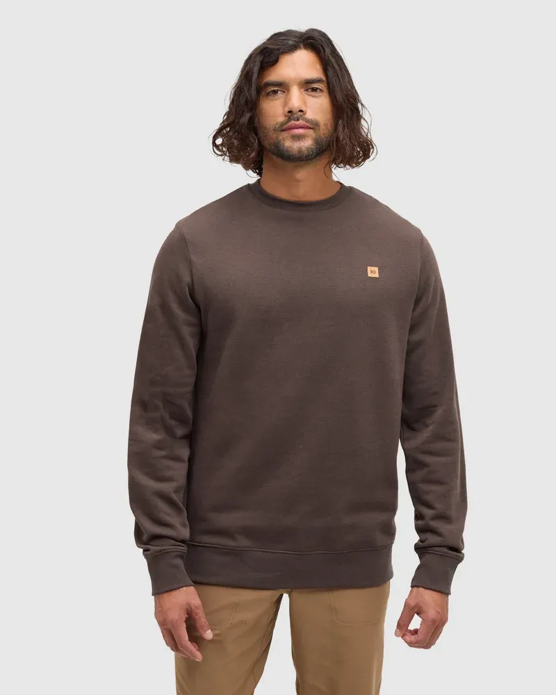 Tentree Men's Reynard Crew, Colour: Cedar Black, Size: M