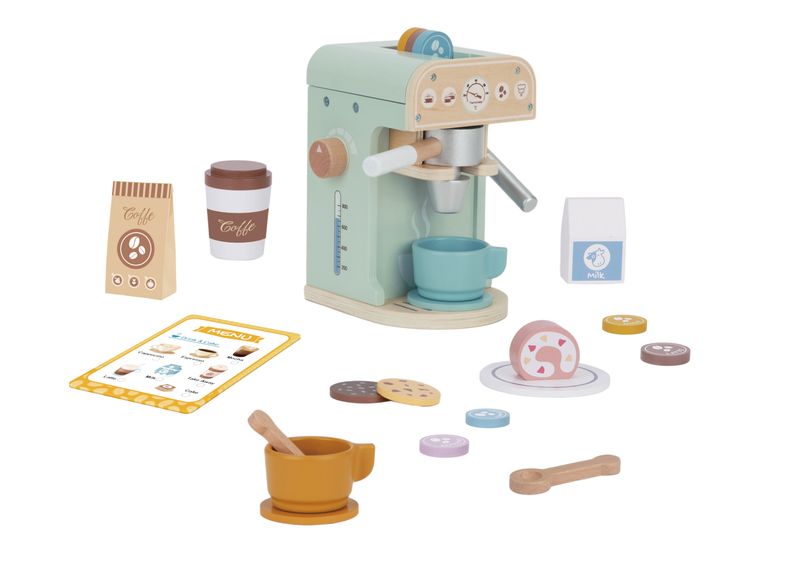 Set de Cafetera Espresso de Madera