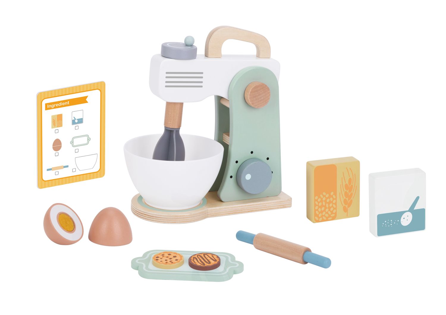 Set de Repostería de Madera con Batidora