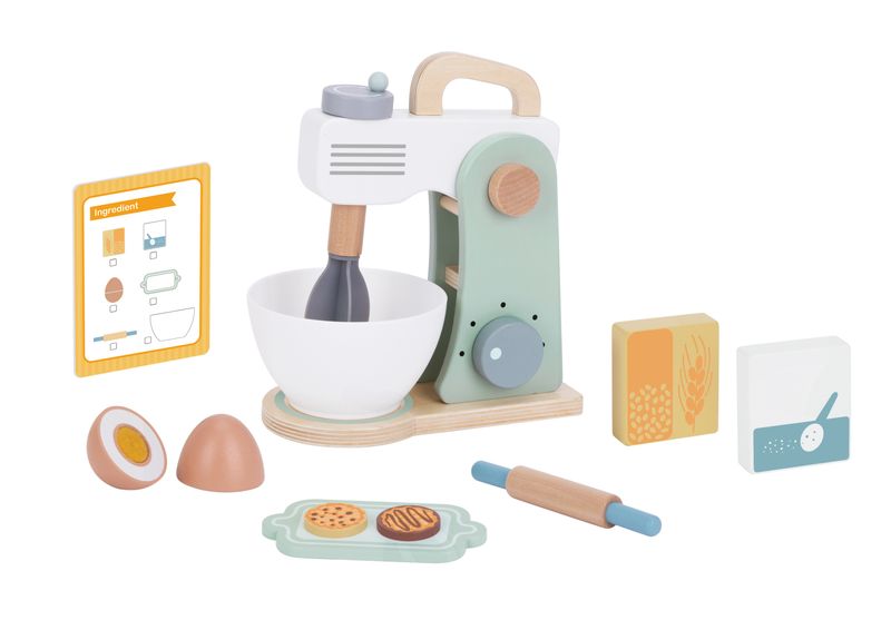 Set de Repostería de Madera con Batidora