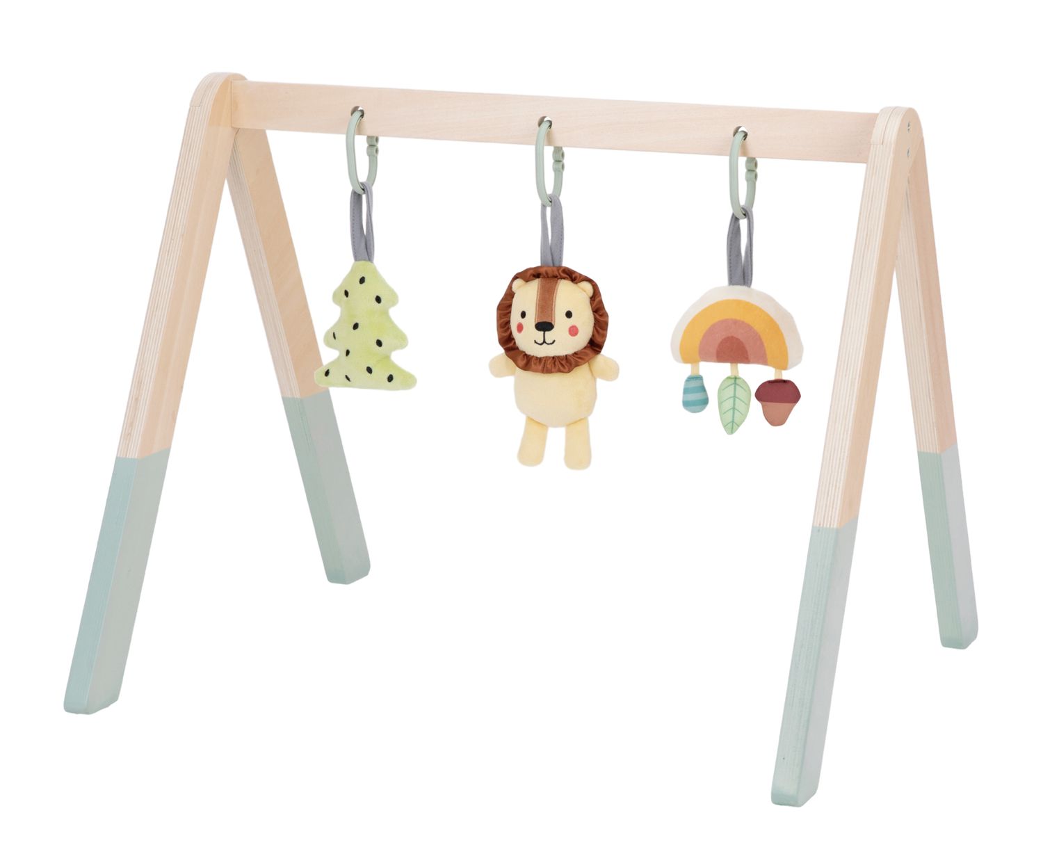 Gimnasio de Bebé de Madera con Colgantes de Peluche
