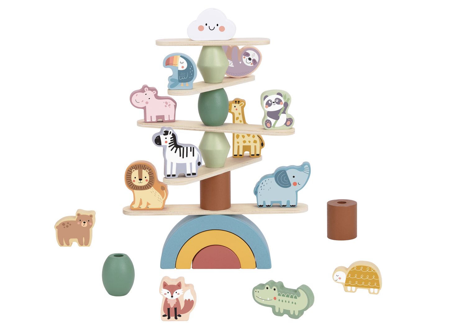 Torre de Equilibrio con Animales