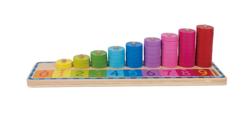 Tablero de conteo apilable — Madera