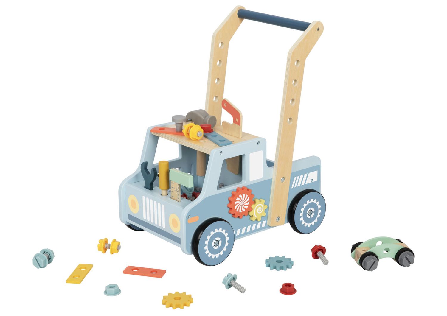 Camión Andador con Herramientas – Set de Madera