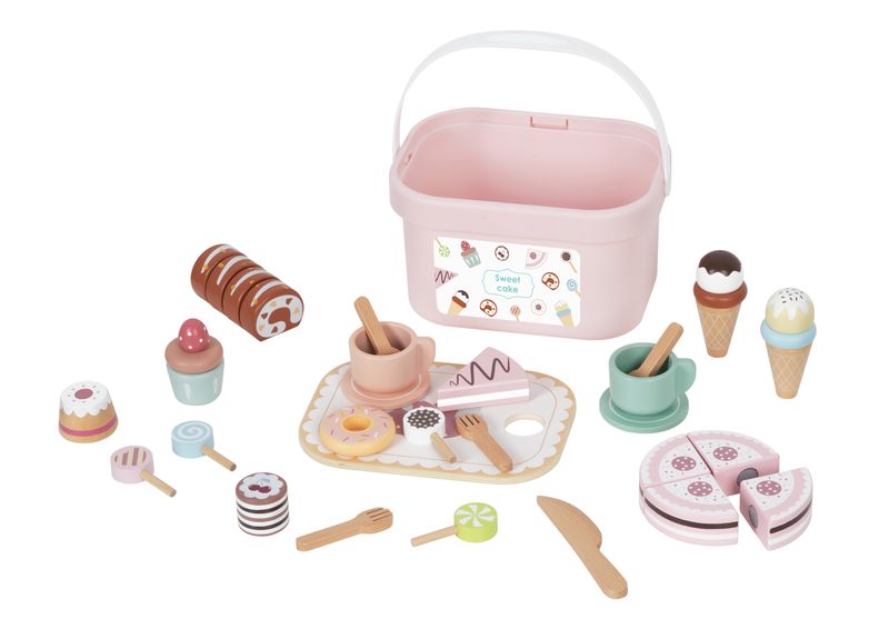 Canasta de Postres y Té de Madera