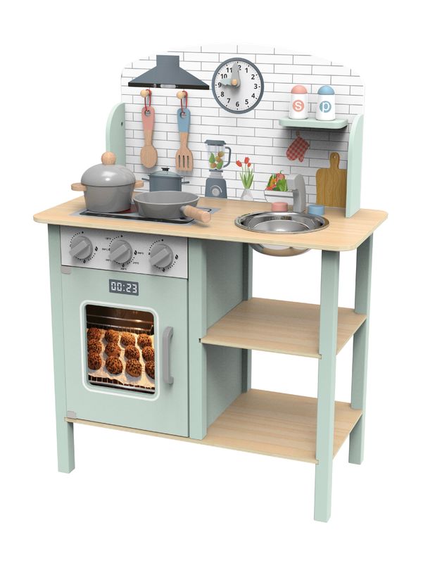 Cocina de Madera con Accesorios