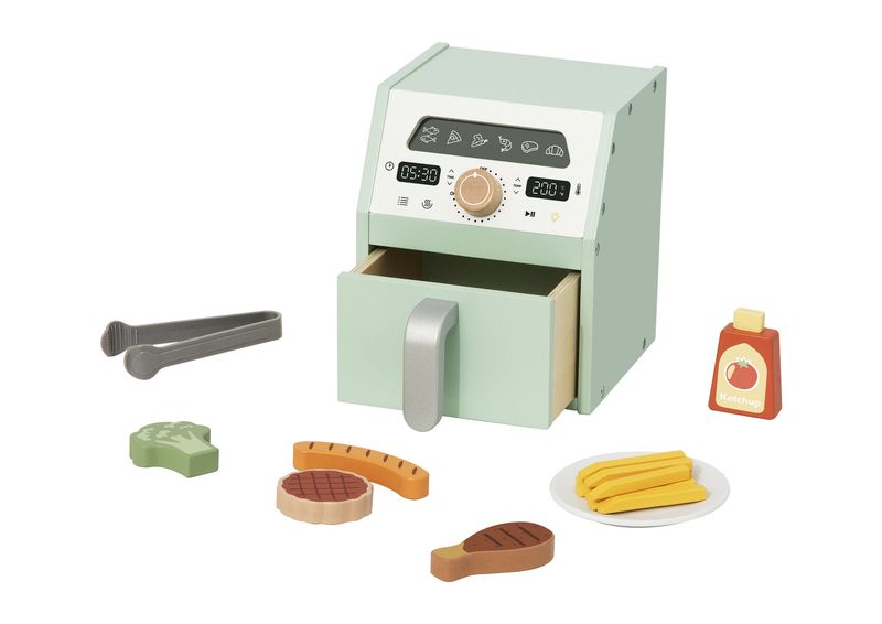 Air Fryer de Madera y accesorios