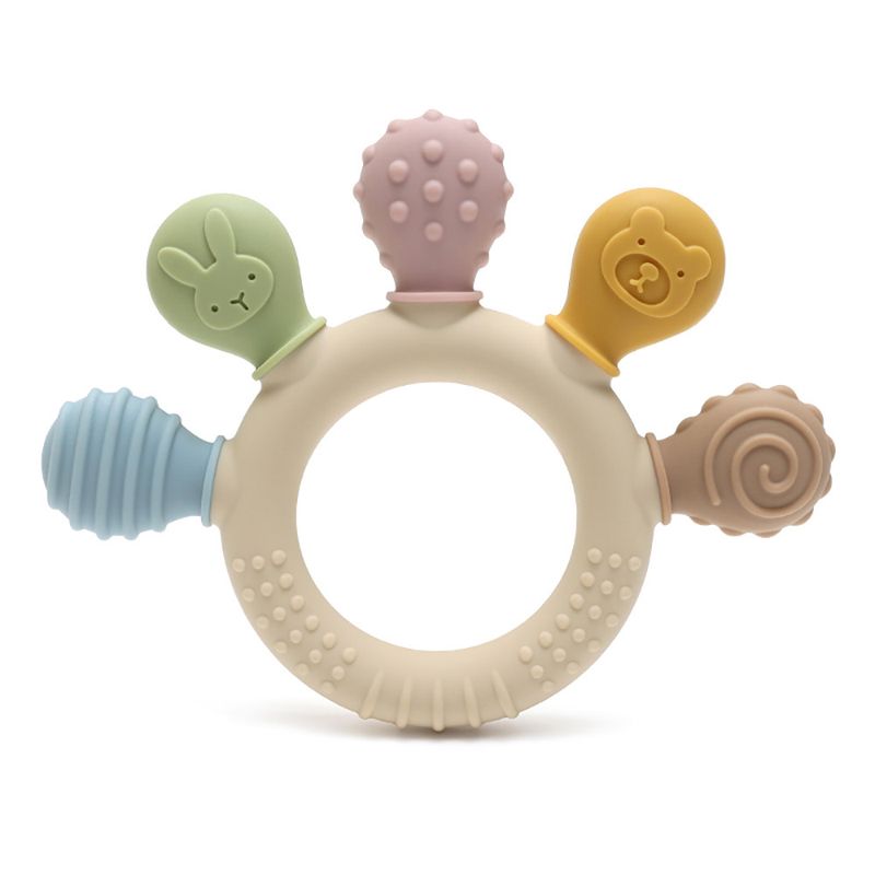 Mordedor Sensorial de Silicona con Múltiples Texturas Stella Kids