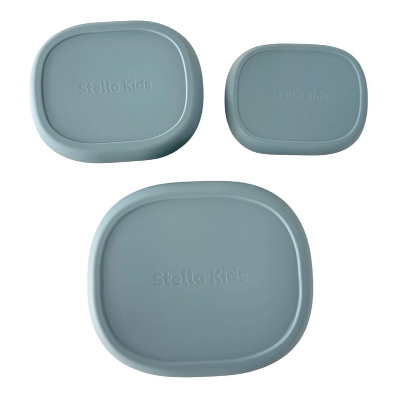 Set de Contenedores de Silicona con Tapa para Alimentos (3 Piezas) Stella Kids