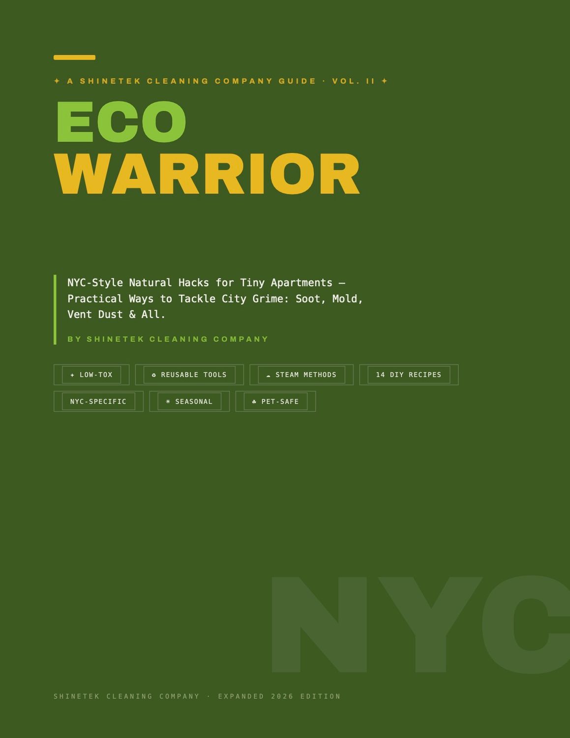 Eco-Warrior Cleaning Guide