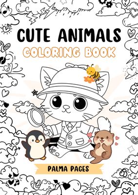 Cute Animals Coloring Book