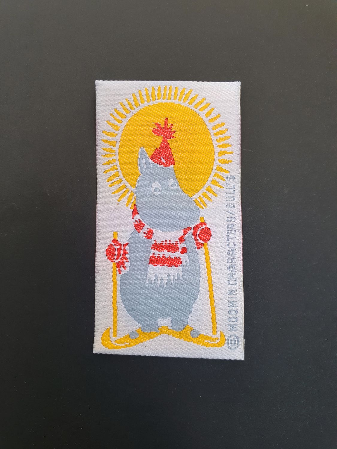 Naszywka Muminek na nartach '90