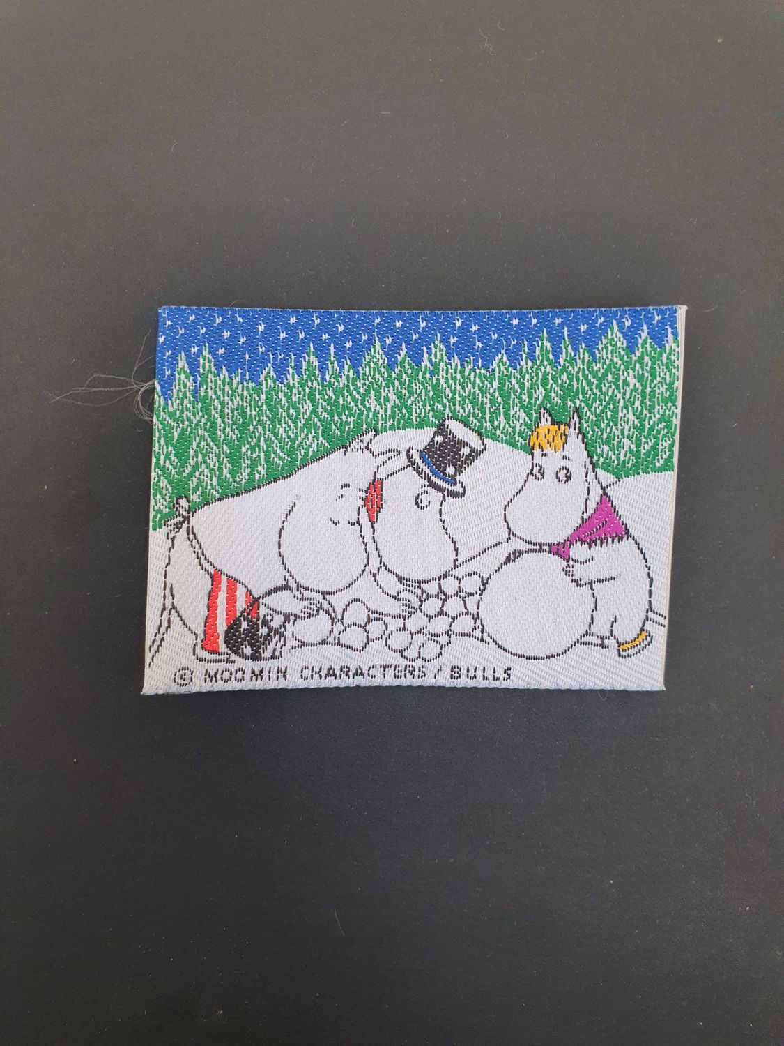 Naszywka Muminki lepią bałwana '90