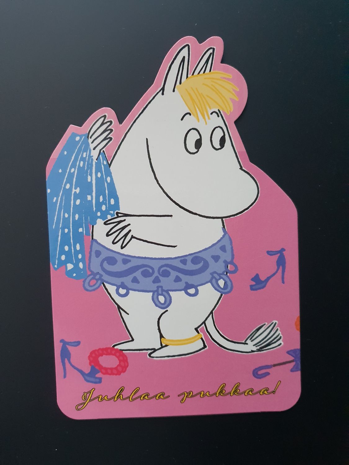 Pocztówka Panna Migotka w różu