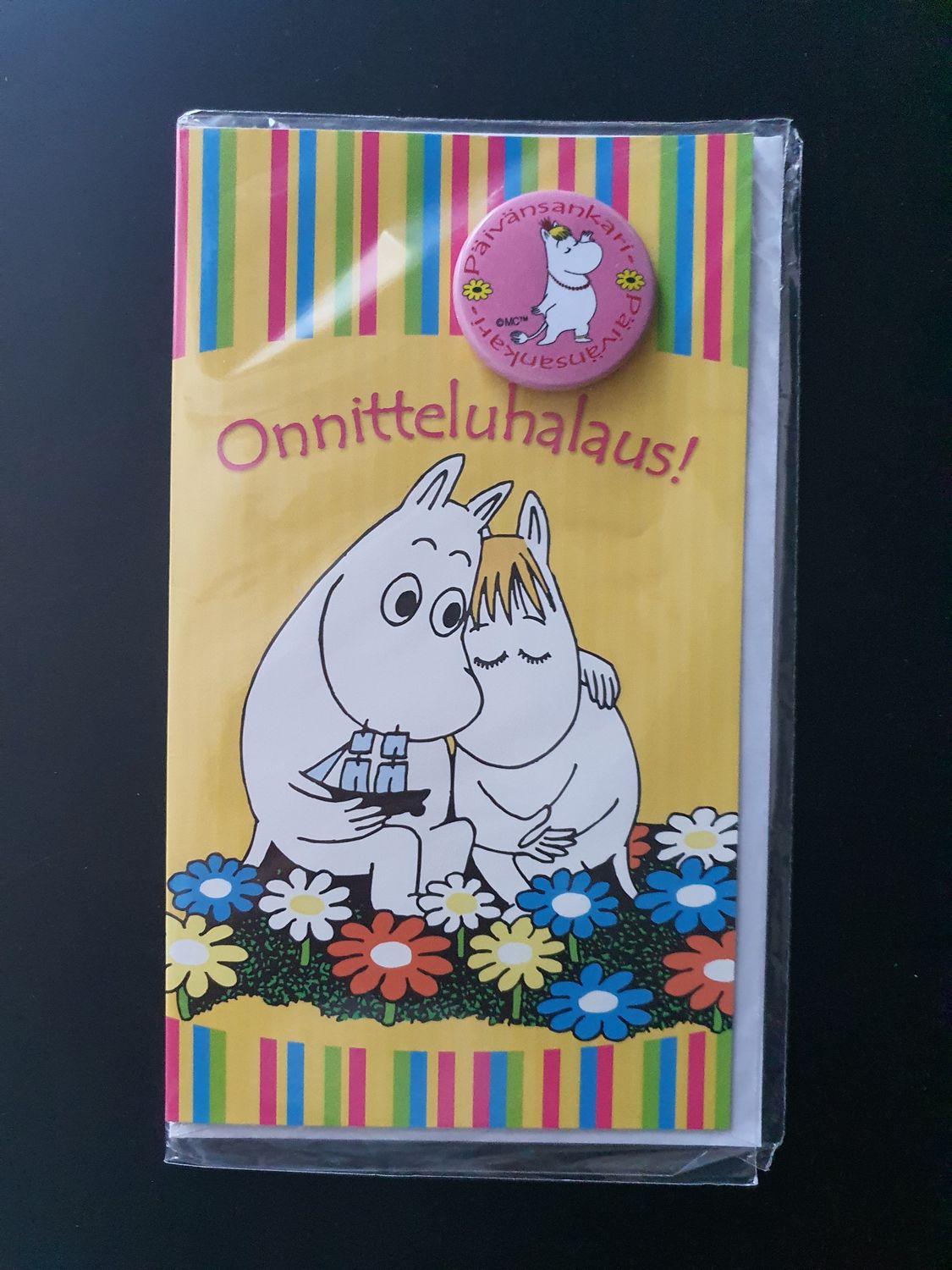 Kartka rozkładana z przypinką