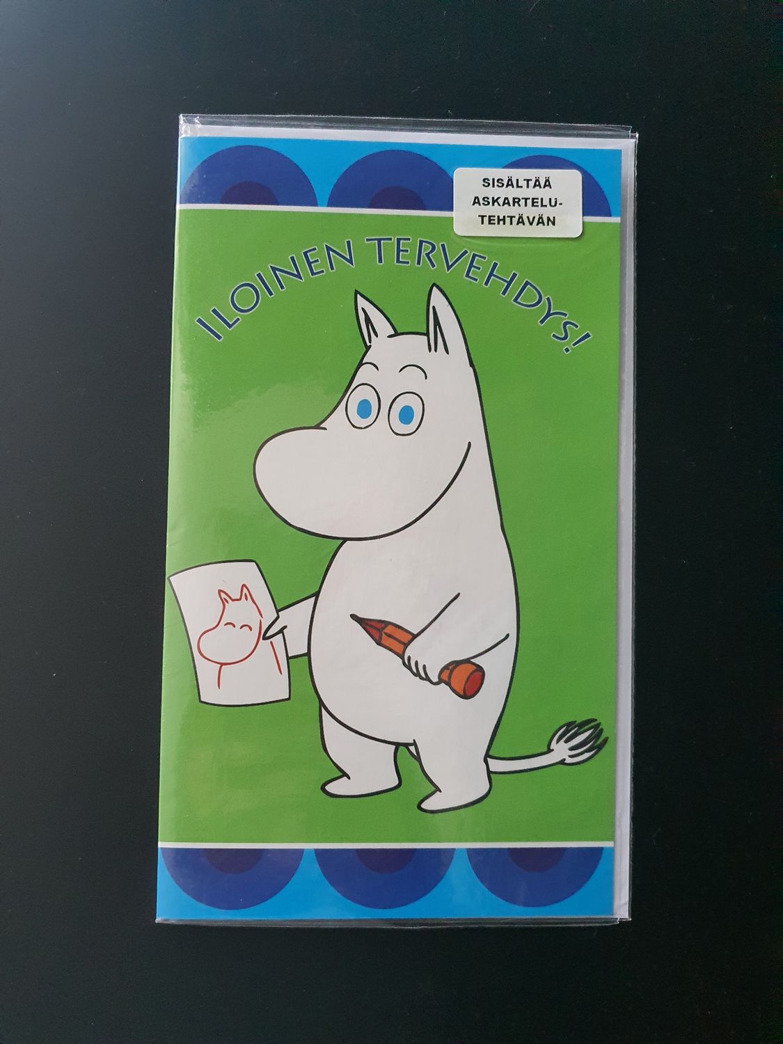 Kartka rozkładana z kolorowanką