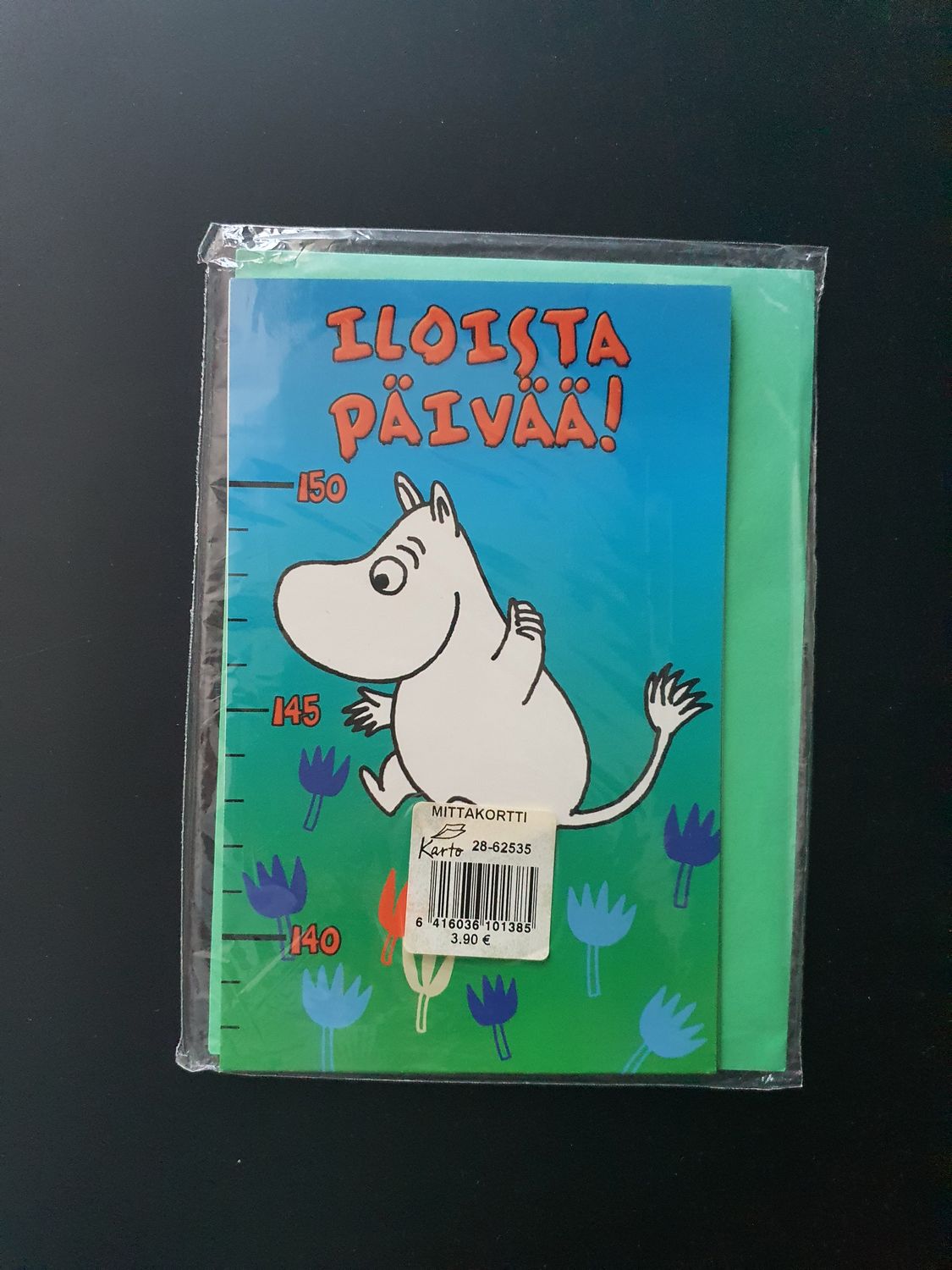 Kartka rozkładana z miarką