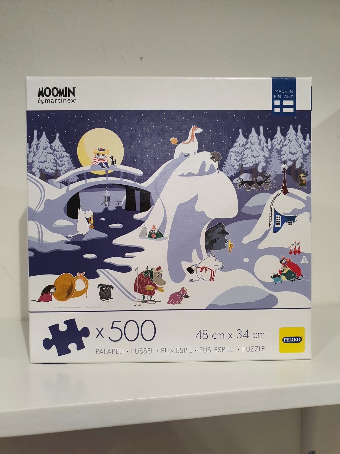 Puzzle 500 elementów Zima Muminków