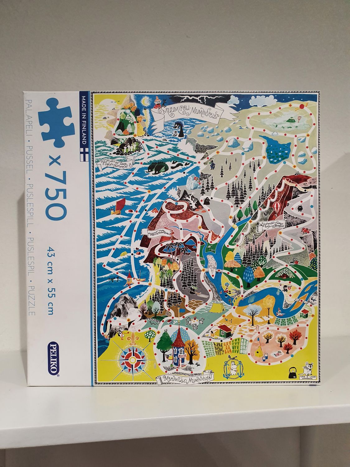 Puzzle Mapa Doliny Muminki 750 elementów