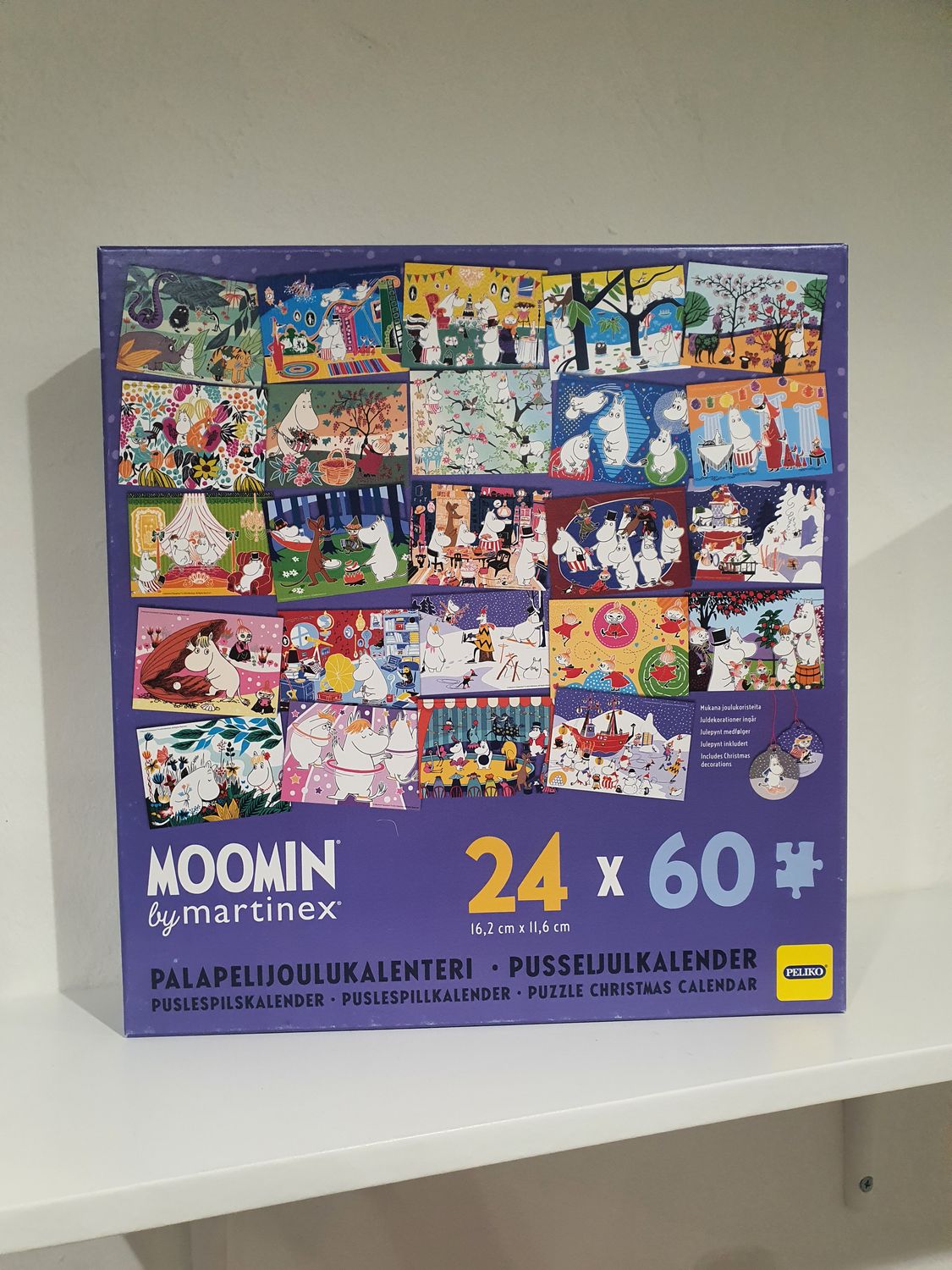 Puzzle adwentowe z bombkami