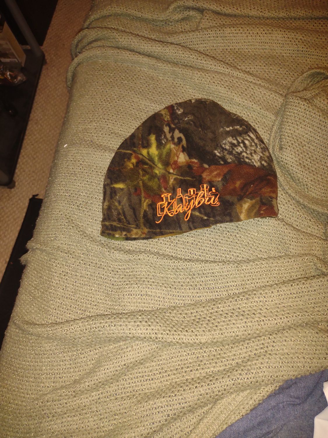 Winter camouflage skull cap