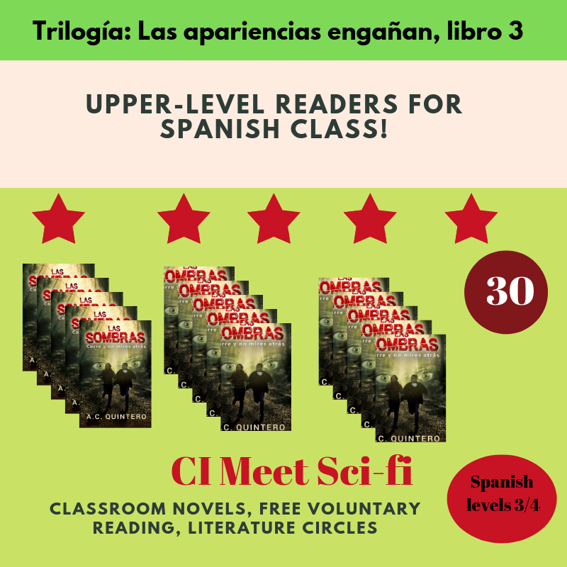Las sombras Spanish Reader Level 3+ ( 30 Novels)