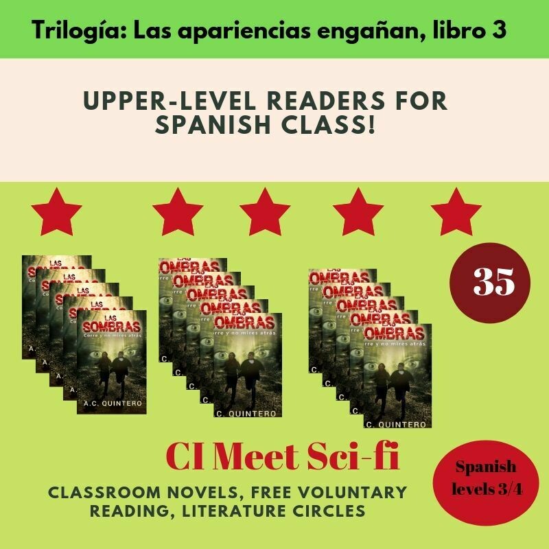 Las sombras (Free Shipping) Spanish Reader Level 3+ ( 35 Novels)