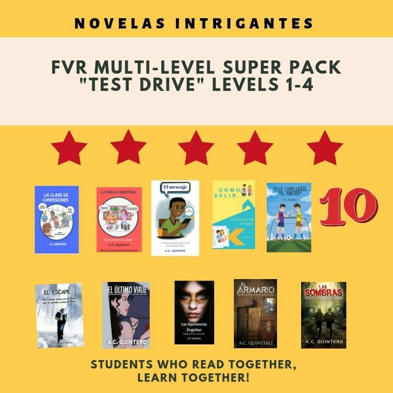 10 Novels: FVR Spanish Multi-level Sampler