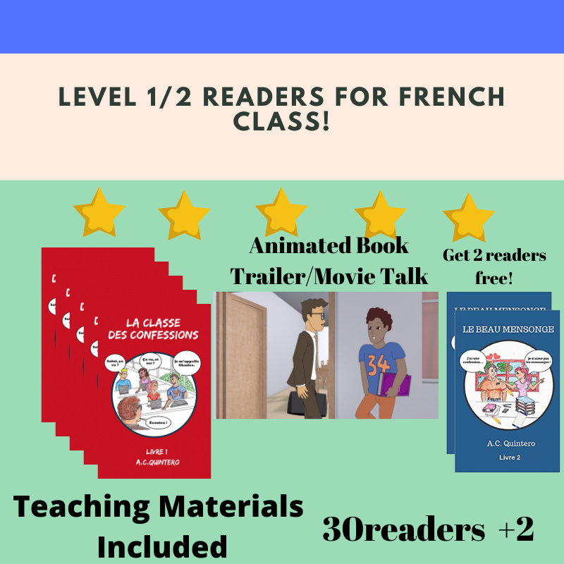 Sale! 30 Novels+ 2 Bonus Novels (Le beau mensonge). Teaching Material Included *discounted shipping