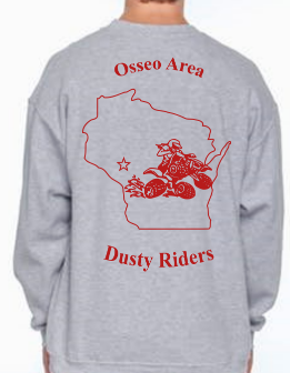 Sweatshirt (no Hood) - Osseo Area Dusty Riders - Price depends on selections